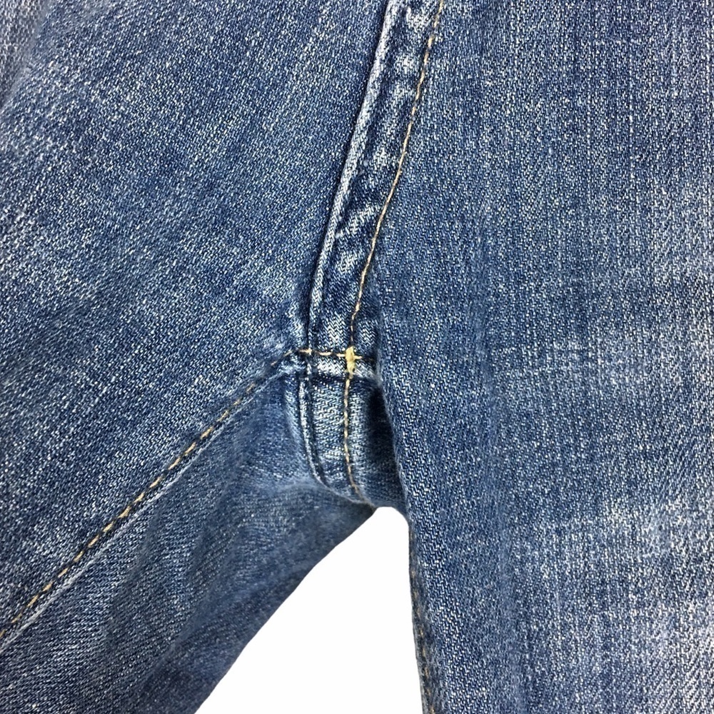 AMERICAN EAGLE Jeans Skinny Slim Low Rise Y2K Patchwork Boho Denim 4 Regular - Picture 11 of 12